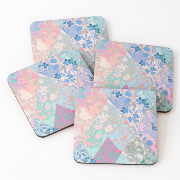 Artikelvorschau, Stoff Blumen abstrakt Scrapbook-Stil entworfen und verkauft von inthewitchelm.