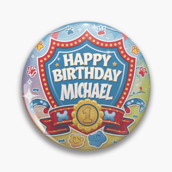 Item preview, Michael’s 1st Birthday designed and sold by whatifsticks.