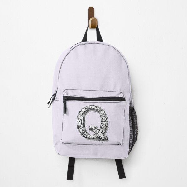 Item preview, Hand-Drawn Letter Q – Whimsical Doodle Monogram Art for Journals & Stickers designed and sold by -justb-.