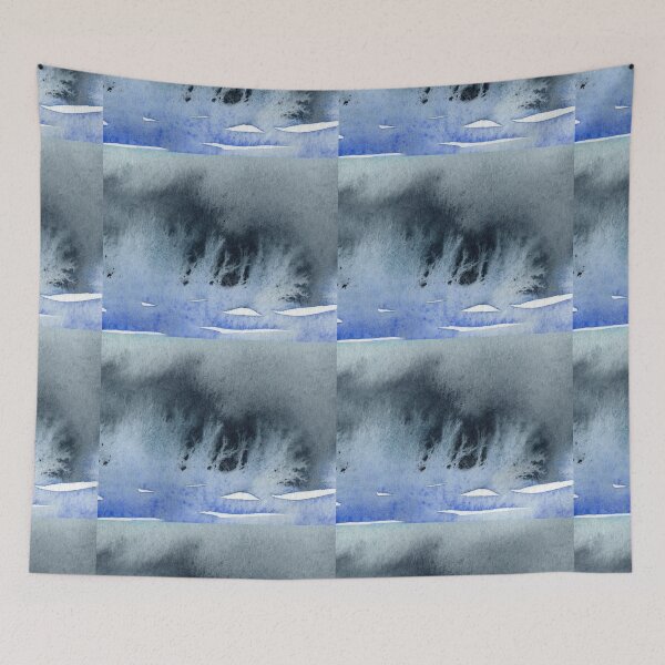 Item preview, Blue Splash Watercolor Fantasy I  designed and sold by Irina Sztukowski.