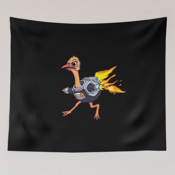 Item preview, Jetpack Ostrich – Speed Mode Activated  designed and sold by Babayaa.