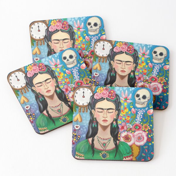 Item preview,  Inspired by Self Portrait Time Flies By Frida Kahlo  designed and sold by Tamas Das.