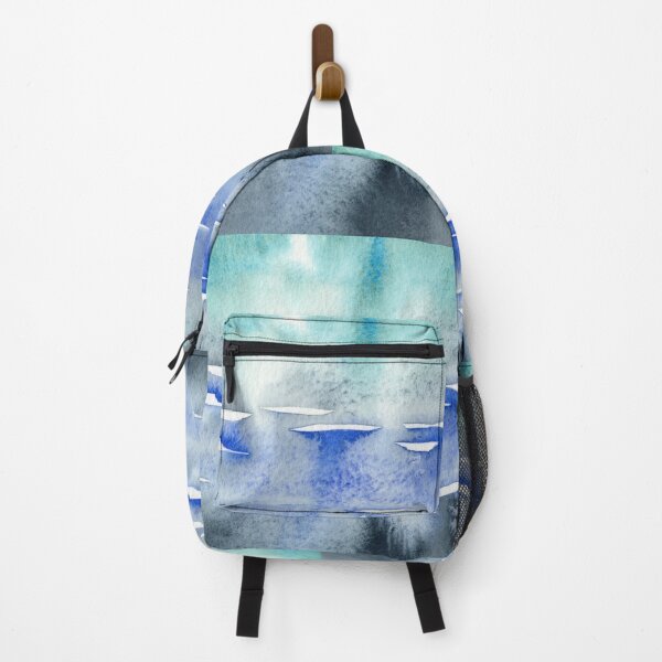 Item preview, Blue Turquoise Ocean Splash Watercolor Fantasy I designed and sold by Irina Sztukowski.