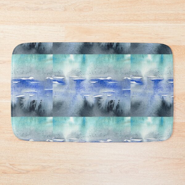 Item preview, Blue Turquoise Ocean Splash Watercolor Fantasy I designed and sold by Irina Sztukowski.