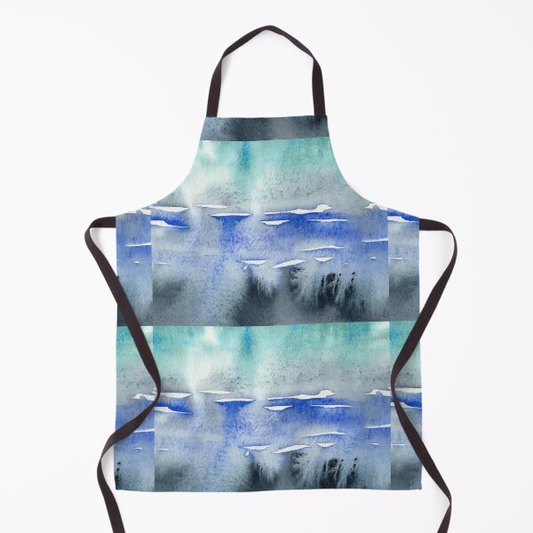 Item preview, Blue Turquoise Ocean Splash Watercolor Fantasy I designed and sold by Irina Sztukowski.