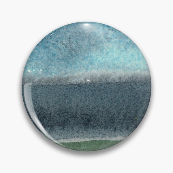 Item preview, Deep Gray Emerald Turquoise Ocean Abstract Watercolor Fantasy  designed and sold by Irina Sztukowski.