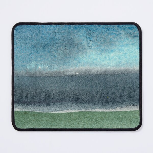 Item preview, Deep Gray Emerald Turquoise Ocean Abstract Watercolor Fantasy  designed and sold by Irina Sztukowski.