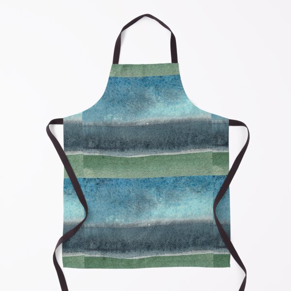 Item preview, Deep Gray Emerald Turquoise Ocean Abstract Watercolor Fantasy designed and sold by Irina Sztukowski.