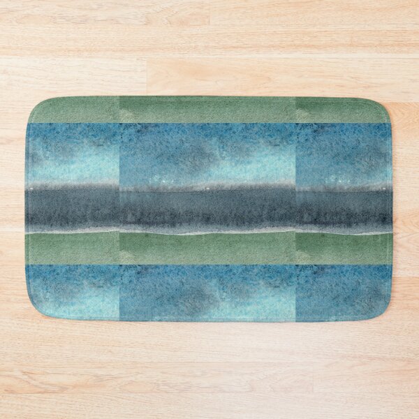 Item preview, Deep Gray Emerald Turquoise Ocean Abstract Watercolor Fantasy  designed and sold by Irina Sztukowski.