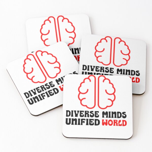 Item preview, Diverse Minds Unified World | Diversity and Unity Inspirational Quote. designed and sold by musabadam2013.