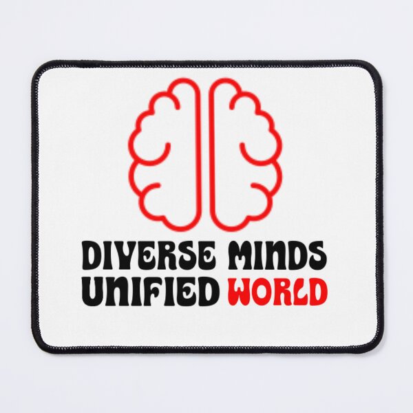 Item preview, Diverse Minds Unified World | Diversity and Unity Inspirational Quote. designed and sold by musabadam2013.