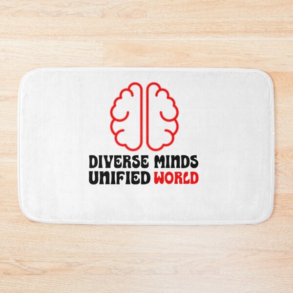 Item preview, Diverse Minds Unified World | Diversity and Unity Inspirational Quote. designed and sold by musabadam2013.