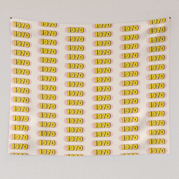 Item preview, 1970 – Retro Year in 70s Pop Art Style designed and sold by Vision Illustrated.