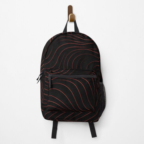 Item preview, Black and Red Wave Lines designed and sold by Kaleidoscope Print.