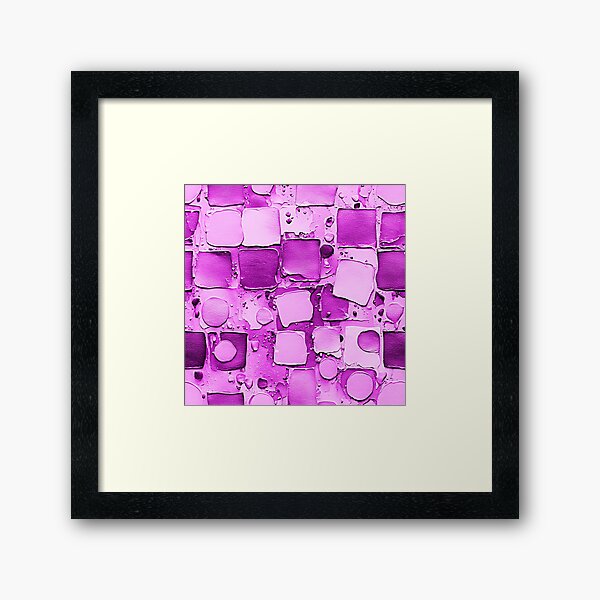 Aperçu de l'œuvre Beautiful Purple Mauve Abstract Squares, Circular Shapes créée et vendue par LangfordVenfour.