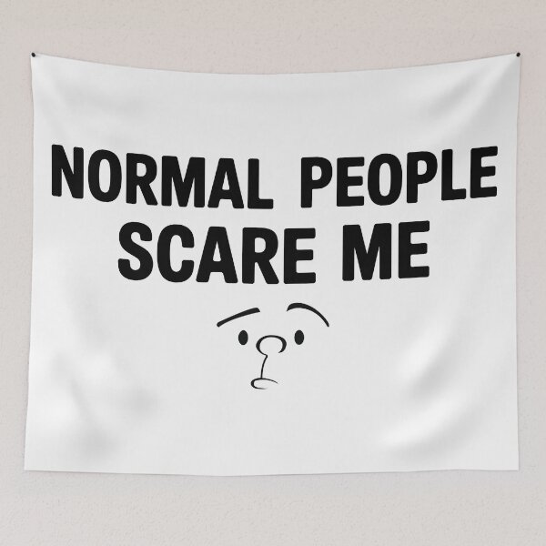 Item preview, Normal People Scare Me designed and sold by Angry Swan Designs.