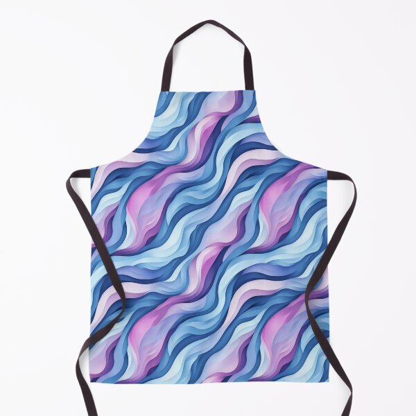Item preview, Blue and Purple Abstract Wavy Lines Pattern designed and sold by SylvieVibes.