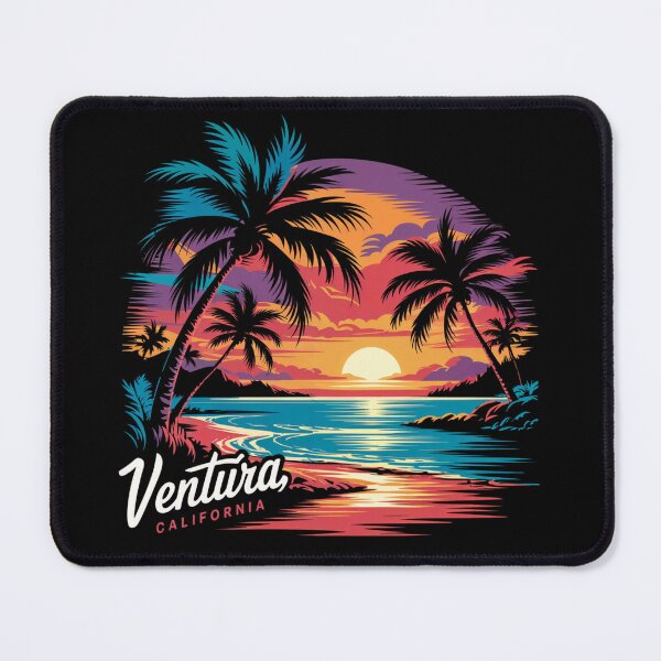 Item preview, Ventura California Sunset Palms Beach designed and sold by MadCatPrints.