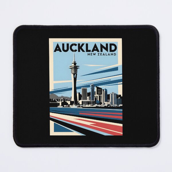 Item preview, A Vintage Travel Art of Auckland - New Zealand  designed and sold by GoodOldVintage.