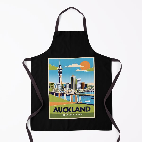 Item preview, A Vintage Travel Art of Auckland - New Zealand designed and sold by GoodOldVintage.
