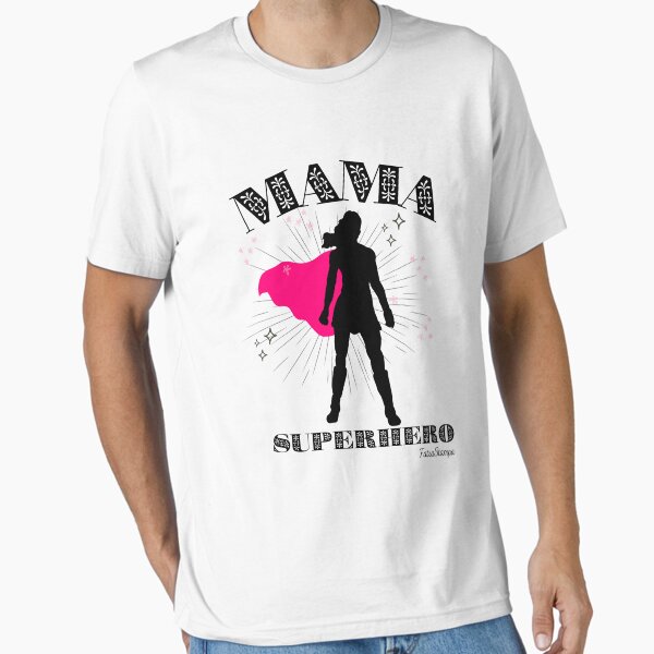 Item preview,  MAMA SUPERHERO  Black Bold and empowering T-shirt celebrating moms." designed and sold by FatsaStampa.