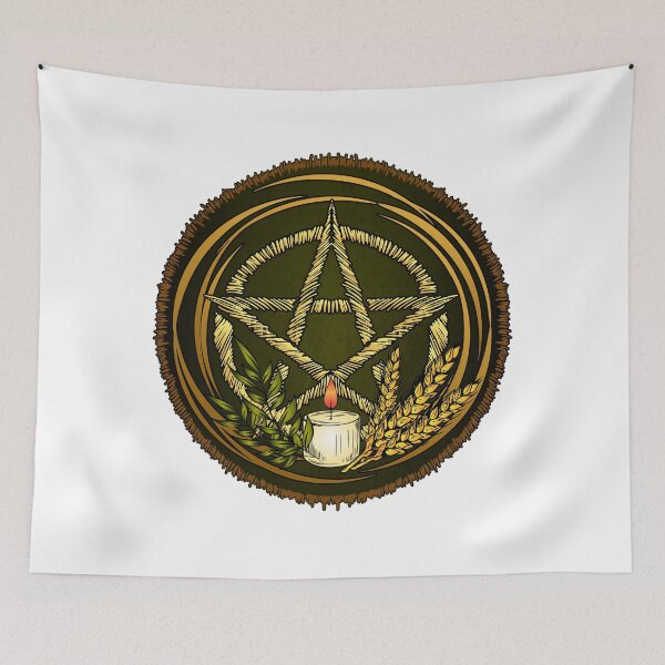 Item preview, Lughnasadh Pentacle designed and sold by TheMoonlightShop.