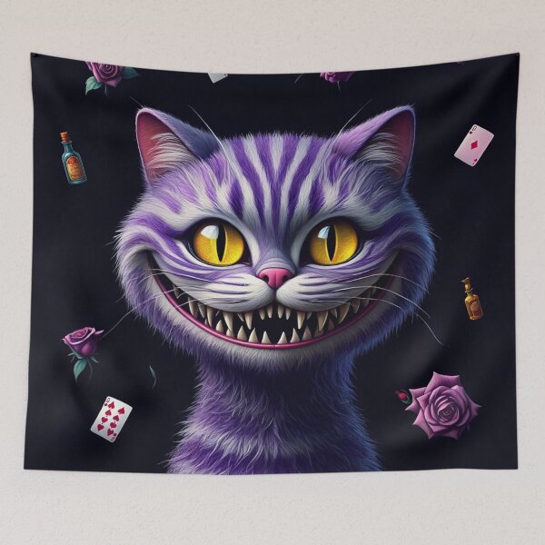 Item preview, The Cheshire Cat illustration designed and sold by Vintage Designs +.