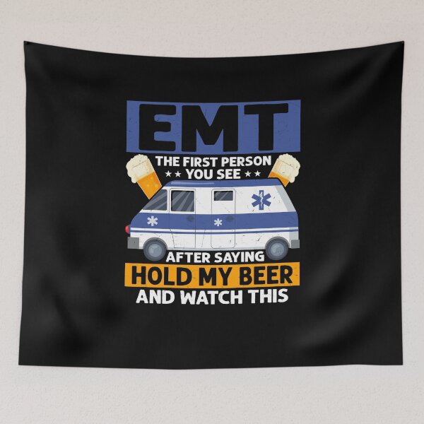 Item preview, EMT The First Person You See Paramedic First Aid designed and sold by Artee79.