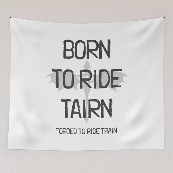 Item preview, Born to Ride Tairn, Forced to Ride Train – Fourth Wing Fan Gift designed and sold by Vector Wonders.