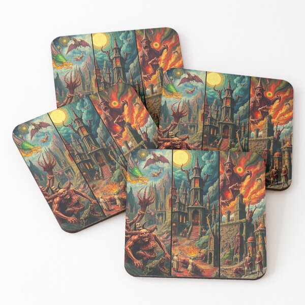 Item preview, The Denizen Demons of Hell a Hellscape cool design designed and sold by Vintage Designs +.