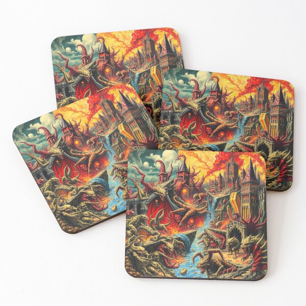 Item preview, The Denizen Demons of Hell a Hellscape cool design designed and sold by Vintage Designs +.