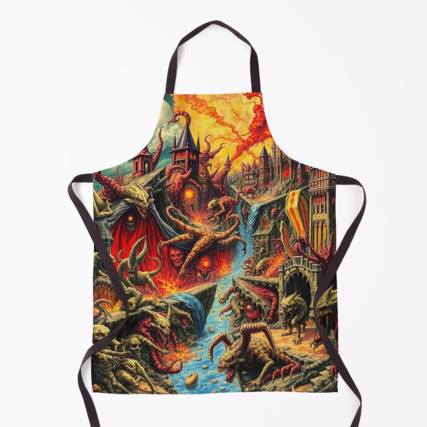 Item preview, The Denizen Demons of Hell a Hellscape cool design designed and sold by Vintage Designs +.