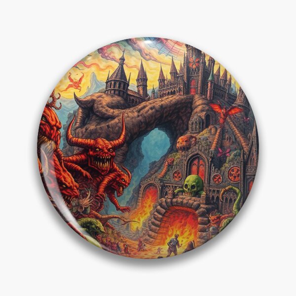 Item preview,  The Denizen Demons of Hell a Hellscape cool design designed and sold by Vintage Designs +.