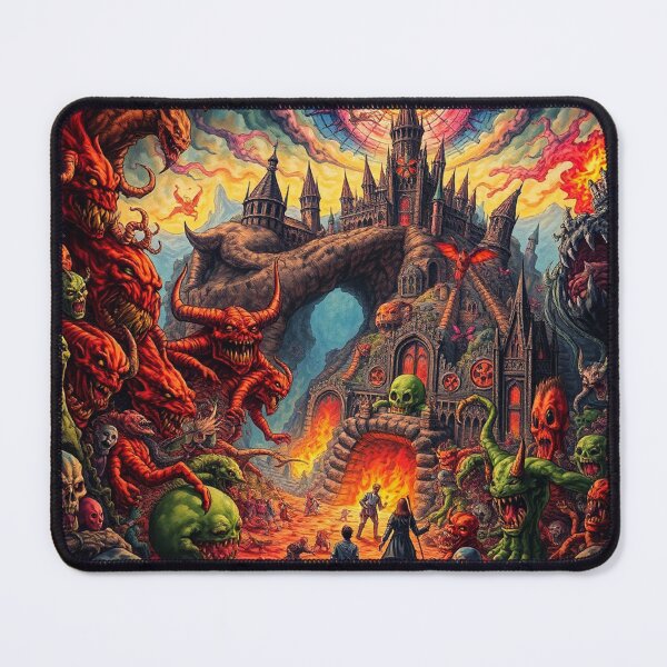 Item preview, The Denizen Demons of Hell a Hellscape cool design designed and sold by Vintage Designs +.
