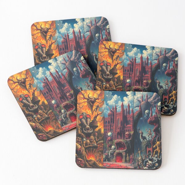 Item preview,  The Denizen Demons of Hell a Hellscape cool design designed and sold by Vintage Designs +.