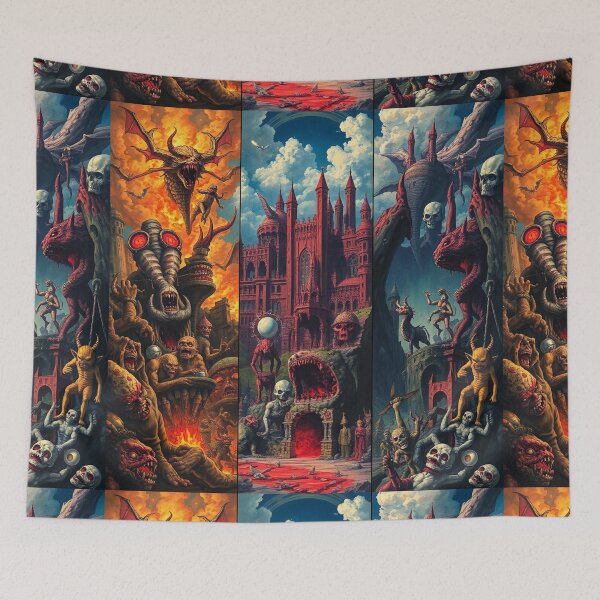 Item preview,  The Denizen Demons of Hell a Hellscape cool design designed and sold by Vintage Designs +.