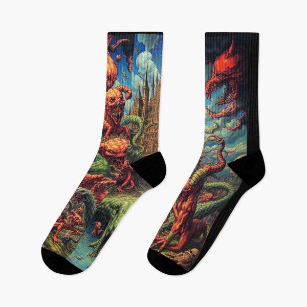 Item preview, The Denizen Demons of Hell a Hellscape cool design designed and sold by Vintage Designs +.