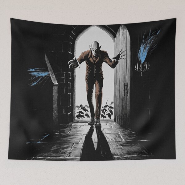 Item preview, Nosferatu the Vampire vintage style halloween illustration designed and sold by Vintage Designs +.