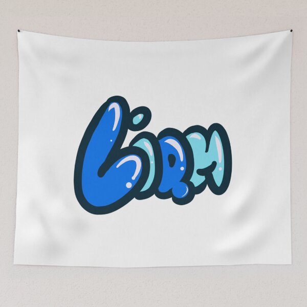 Item preview, Liam Top 100 popular boys and men name Blue graffiti bubble letters Personalized Custom Name gift ideas for Liam designed and sold by Artonmytee.