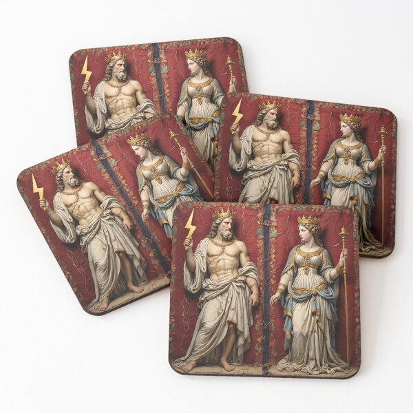Item preview,  Zeus and Hera tapestry artwork designed and sold by Vintage Designs +.