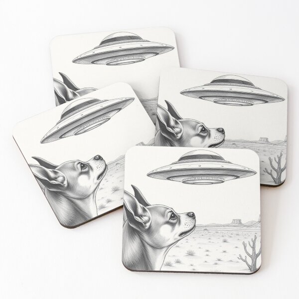 Item preview, Galactic Bark: Chihuahua vs UFO designed and sold by Iuqiune.