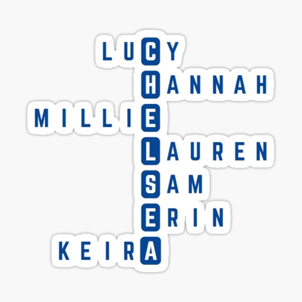 Item preview, Chelsea Womens' Names (Blue) designed and sold by JCdidthis.