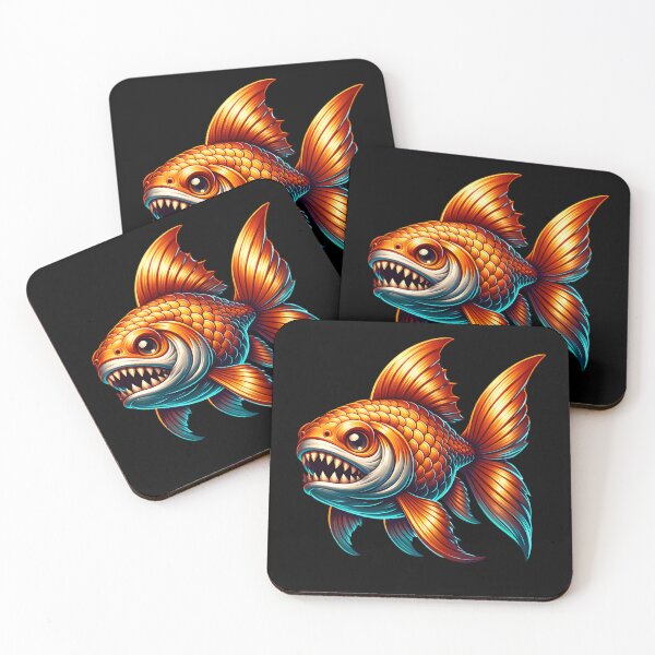 Item preview, Cool goldfish with sharp teeth. designed and sold by ReneMM.