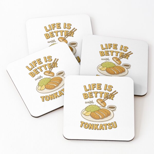 Item preview, Life is better with TONKATSU - A crispy pork cutlet, a taste of happiness designed and sold by Cozzicozzy888 | Japanese Food & Culture Art.