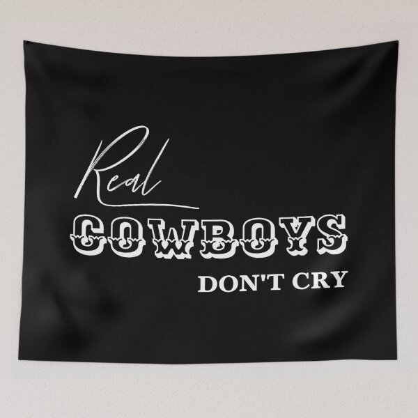 Item preview, Real Cowboys Don’t Cry, Unique designed and sold by villacreativa.