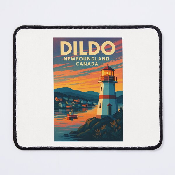 Item preview, Dildo Newfoundland Canada Coastal Lighthouse and Harbor Scene designed and sold by Places On Earth.