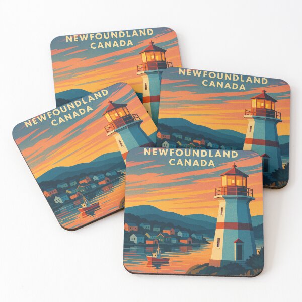 Item preview, Dildo Newfoundland Canada Coastal Lighthouse and Harbor Scene designed and sold by Places On Earth.