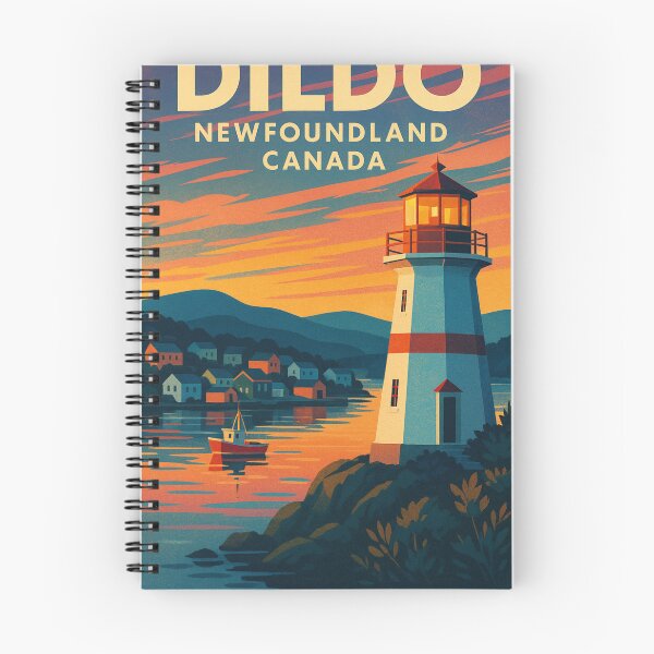 Item preview, Dildo Newfoundland Canada Coastal Lighthouse and Harbor Scene designed and sold by Places On Earth.