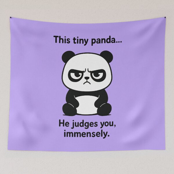 Item preview, judgy panda designed and sold by TSQ.