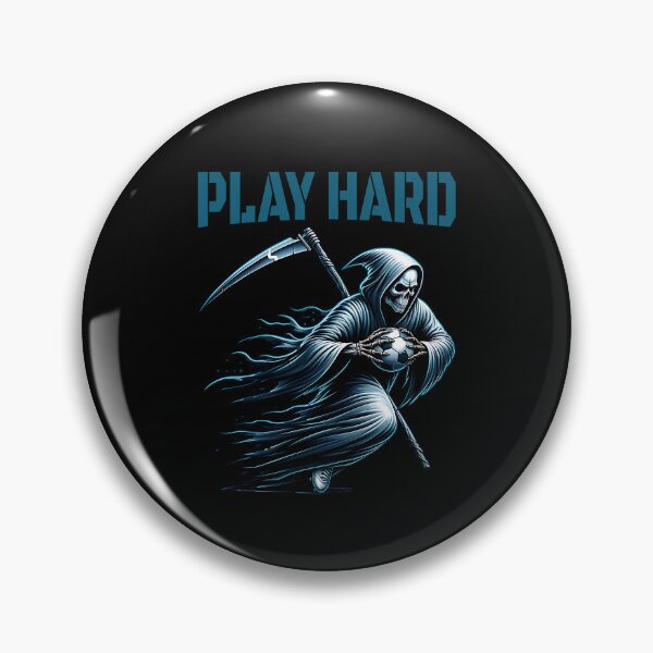 Item preview, Play Hard - The Grim Reaper Plays Football designed and sold by ReneMM.